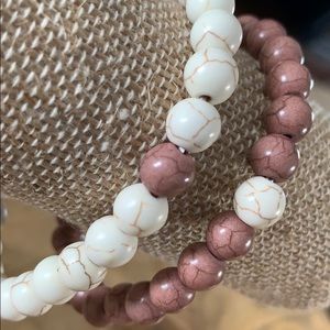 Couples, BFFs Stone Mala Bracelets